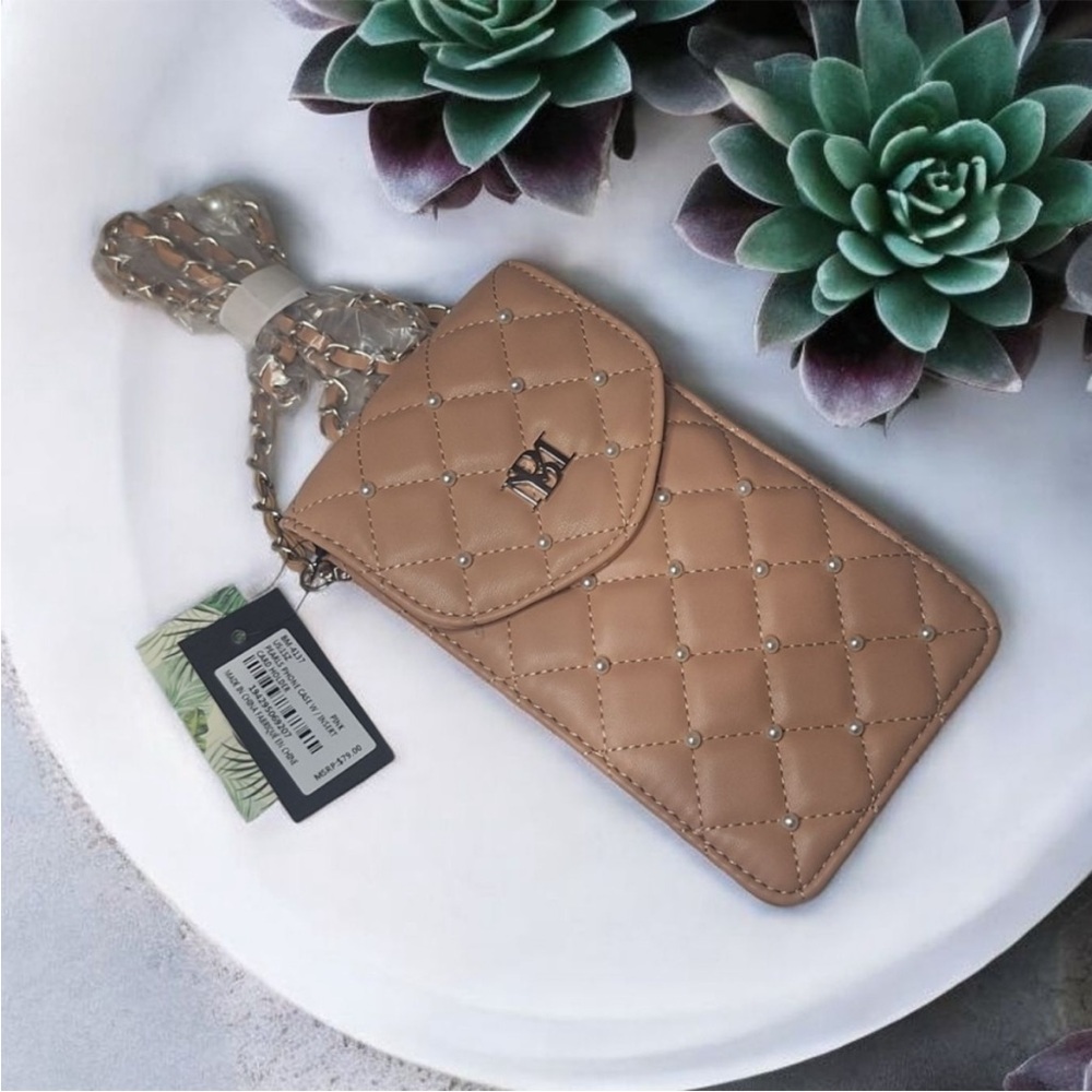 Badgley Mischka Tan Crossbody Bag - Picture 4 of 5